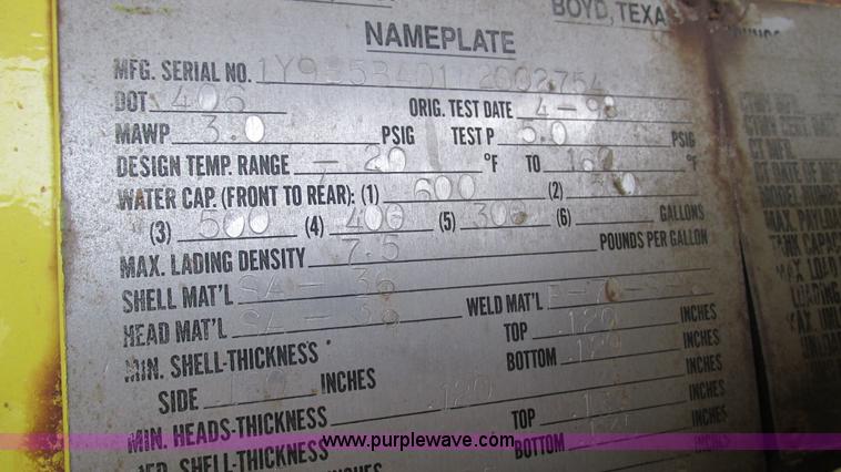 image for item I3113 1998 Freightliner FL70 Business Class fuel truck