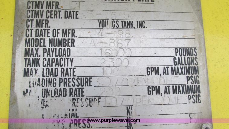 image for item I3114 1998 Freightliner FL70 Business Class fuel truck