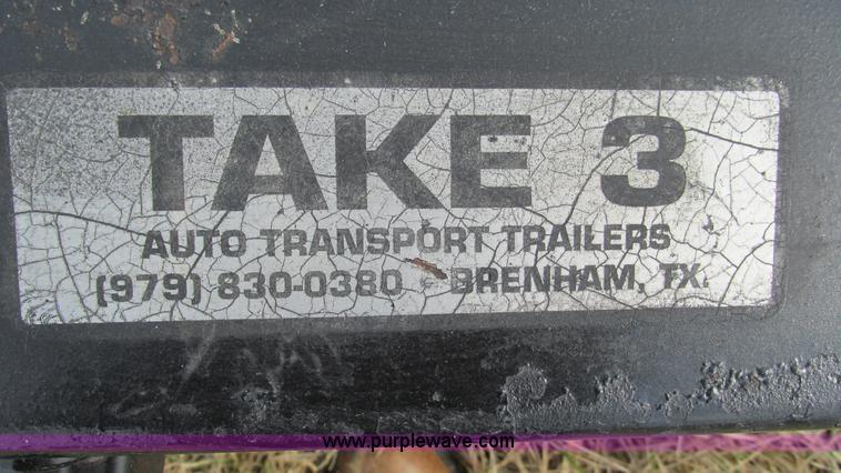 image for item I3118 2003 Take 3 trailer