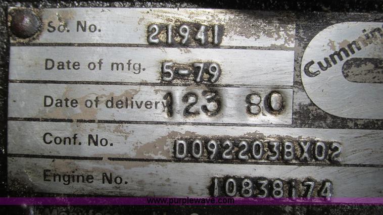 image for item I3123 1979 Chevrolet Bison dump truck