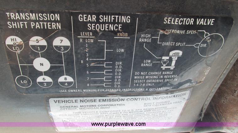 image for item I3123 1979 Chevrolet Bison dump truck