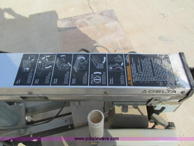 image for item I4074 Delta 10 deluxe radial arm saw