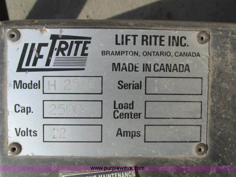 image for item I4080 Lift Rite H25E work table