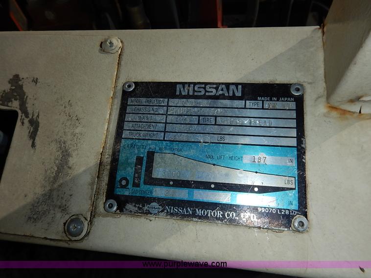 image for item I5114 Nissan 35 forklift