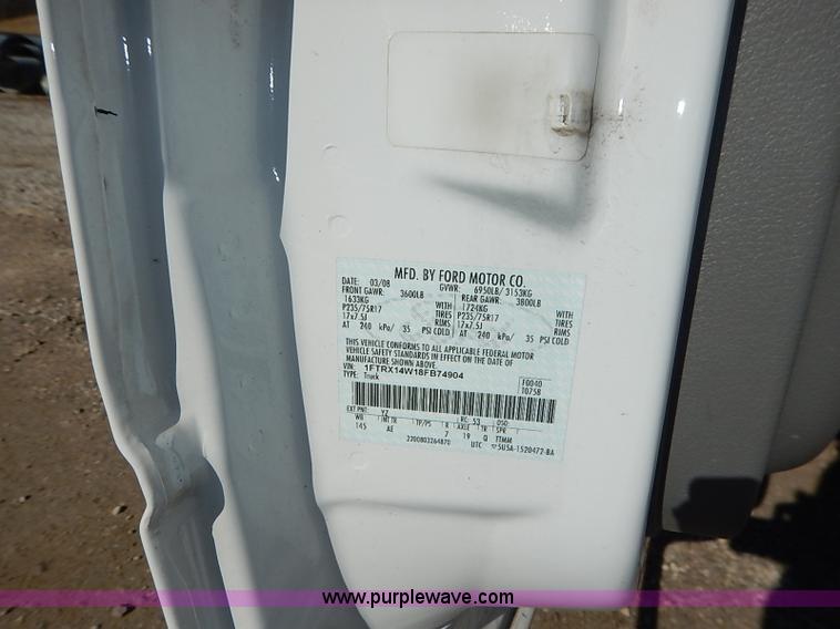 image for item I5135 2008 Ford F150 XL SuperCab pickup truck