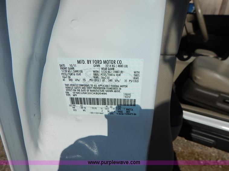 image for item I5137 2012 Ford Escape Hybrid SUV