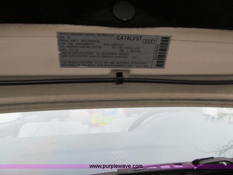 image for item J3319 1997 Audi Cabriolet CV convertible