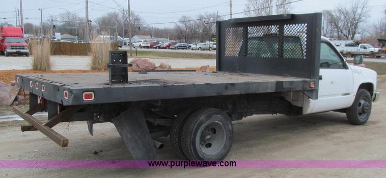 image for item J3323 1997 Chevrolet 3500 flatbed pickup truck