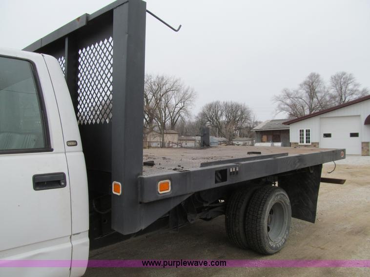 image for item J3323 1997 Chevrolet 3500 flatbed pickup truck