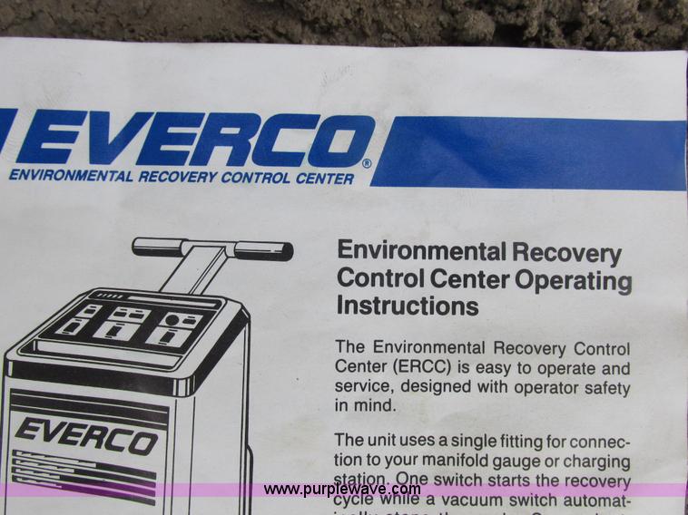 image for item AW9747 Everco A9950 environmental recovery system