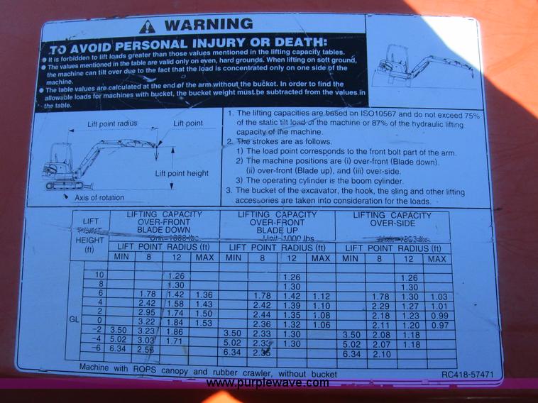 image for item D2277 2002 Kubota KX91-3 mini excavator