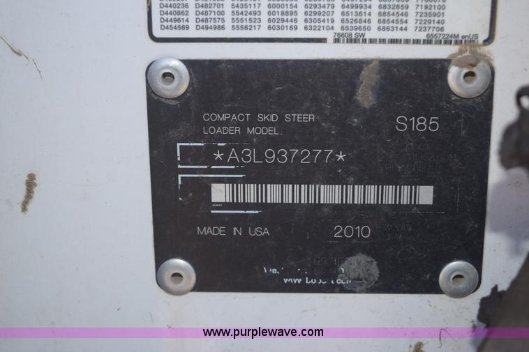 image for item E6098 2010 Bobcat S185 skid steer