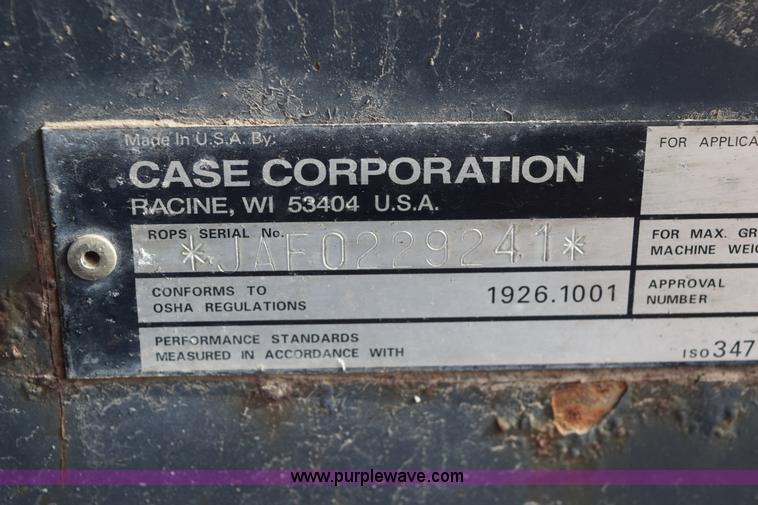 image for item E6124 1997 Case 1845C skid steer