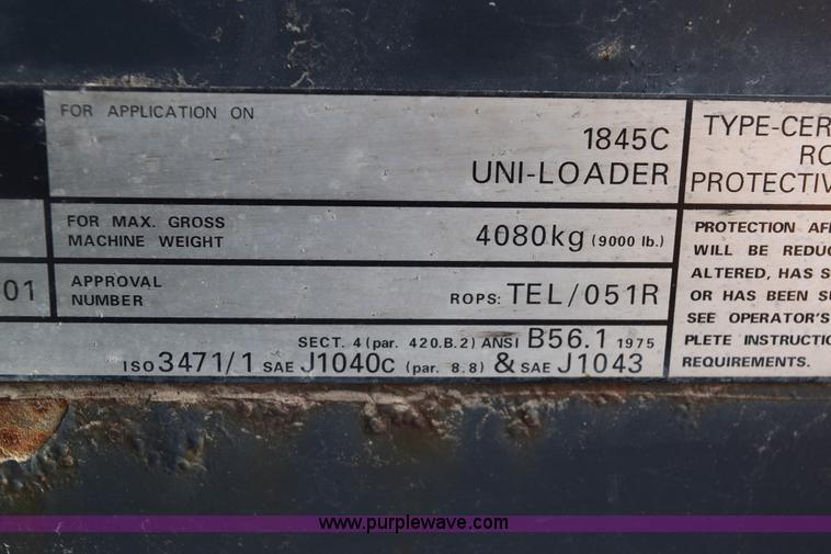 image for item E6124 1997 Case 1845C skid steer