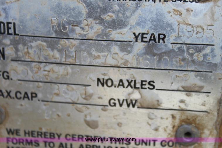 image for item F3455 1995 Witzo Challenger RG-3 lowboy trailer