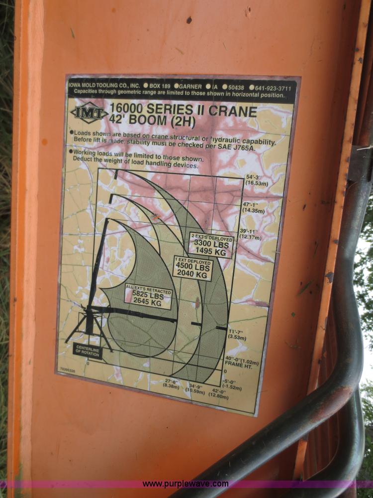 image for item F6664 IMT 16000 Series II truck mounted crane