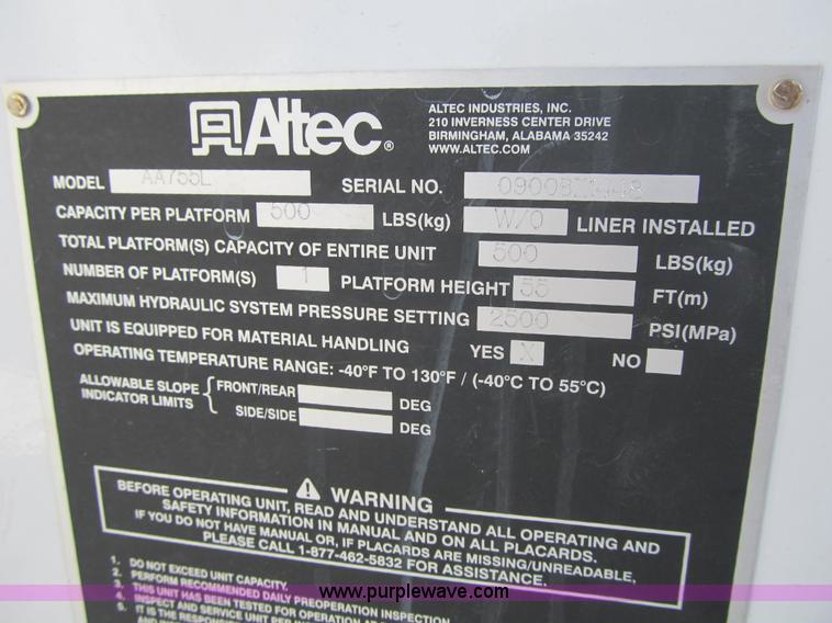 image for item F8898 2000 Ford F750 Material Handler 55' bucket truck