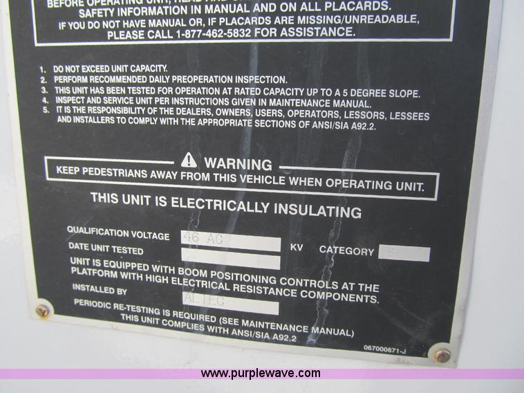 image for item F8898 2000 Ford F750 Material Handler 55' bucket truck