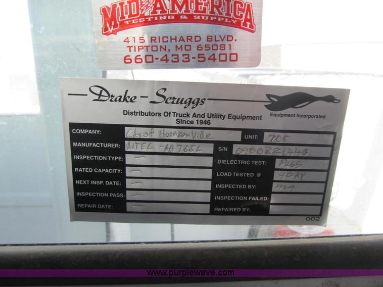 image for item F8898 2000 Ford F750 Material Handler 55' bucket truck