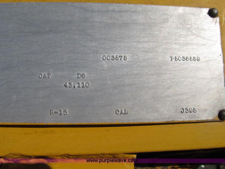 image for item F8899 1973 Caterpillar D6C dozer