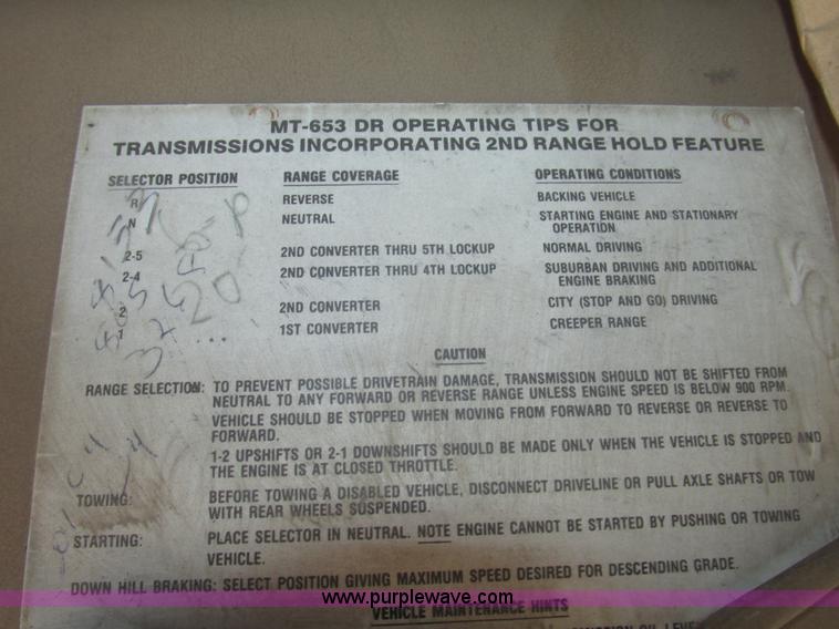 image for item G9799 1991 International 4900 dump truck