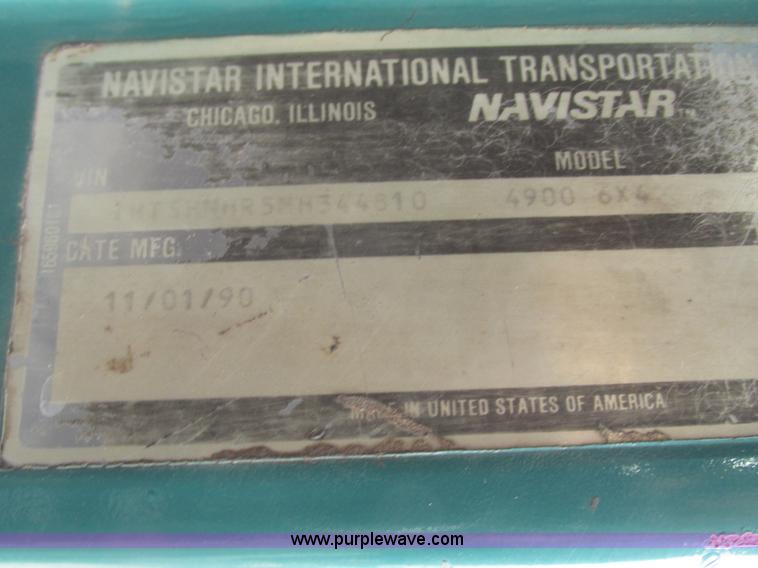 image for item G9799 1991 International 4900 dump truck