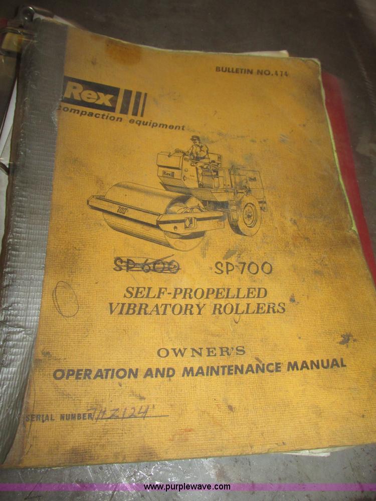 image for item G9801 Rex SP700 articulated smooth drum roller