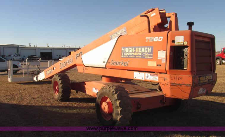 image for item G9805 1999 Snorkel TB60 boom lift