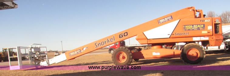 image for item G9805 1999 Snorkel TB60 boom lift