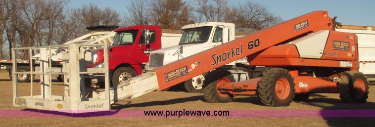image for item G9805 1999 Snorkel TB60 boom lift