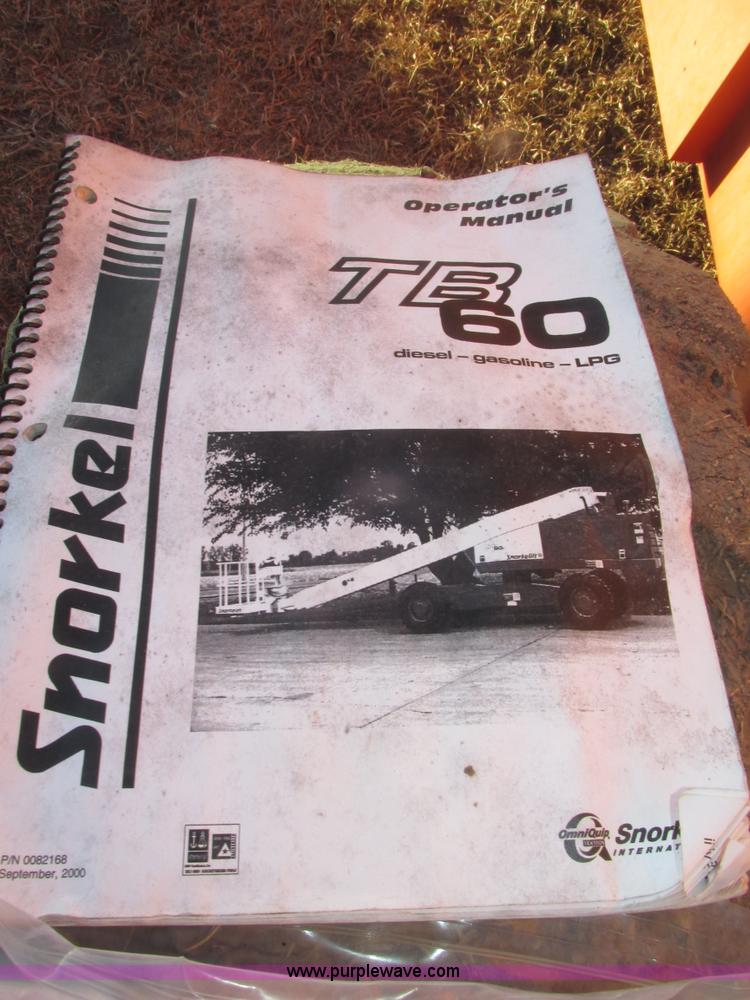 image for item G9805 1999 Snorkel TB60 boom lift