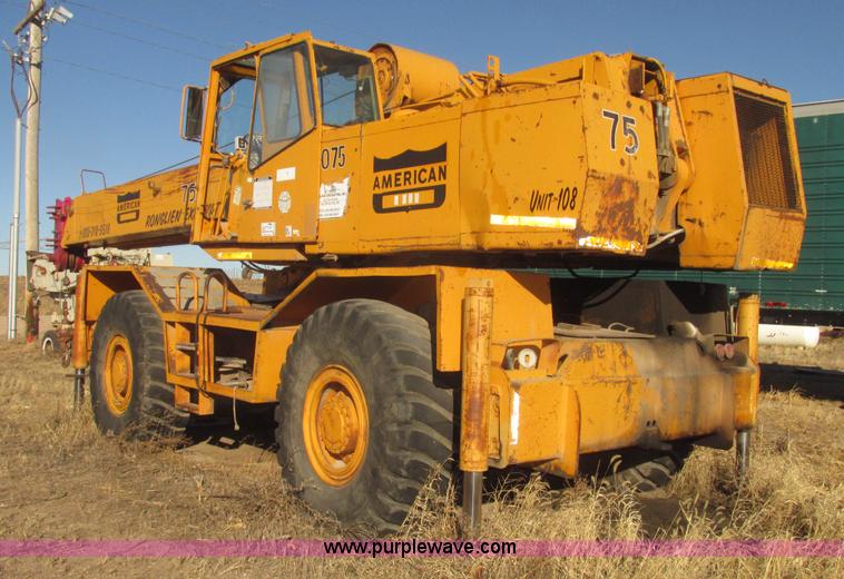 image for item G9806 American 1075 rough terrain crane