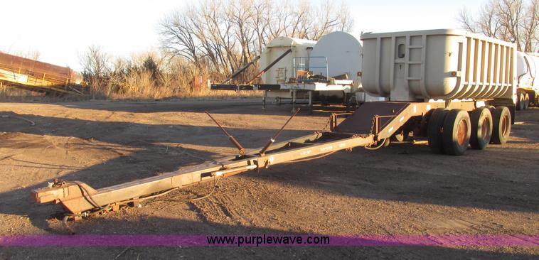 image for item G9811 1990 Cornhusker aluminum triple axle pup dump trailer