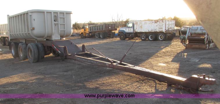 image for item G9811 1990 Cornhusker aluminum triple axle pup dump trailer