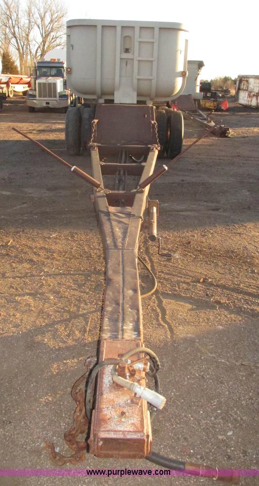 image for item G9811 1990 Cornhusker aluminum triple axle pup dump trailer