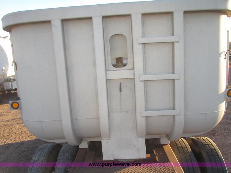 image for item G9811 1990 Cornhusker aluminum triple axle pup dump trailer