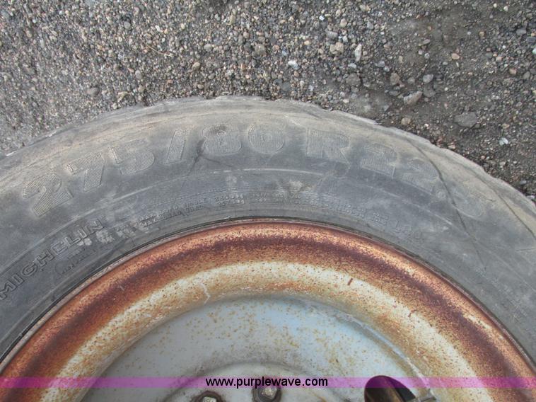 image for item G9811 1990 Cornhusker aluminum triple axle pup dump trailer