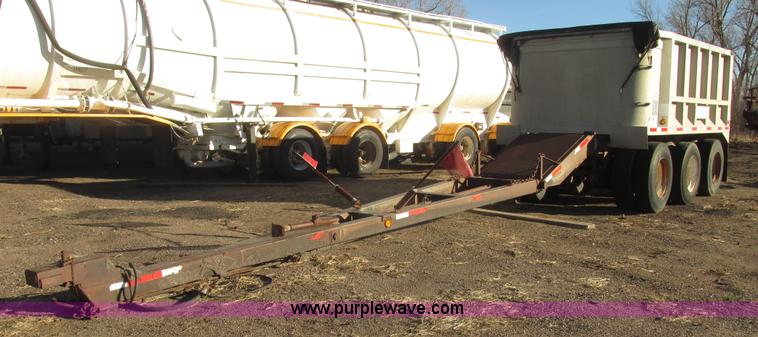 image for item G9818 1987 Ravens triple axle pup dump trailer