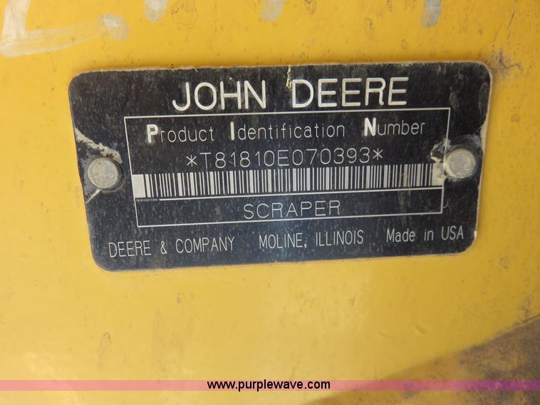 image for item I2428 2007 John Deere 1810E ejection scraper