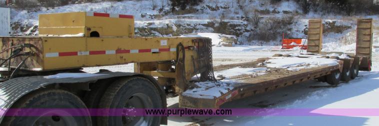 image for item I3799 1972 shop built low boy trailer