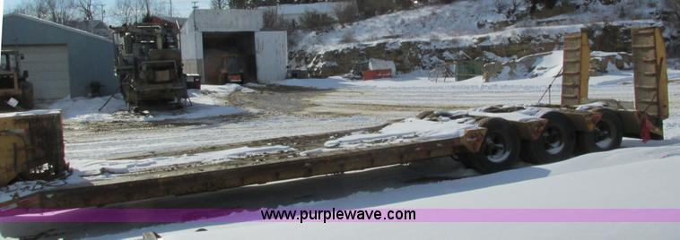 image for item I3799 1972 shop built low boy trailer