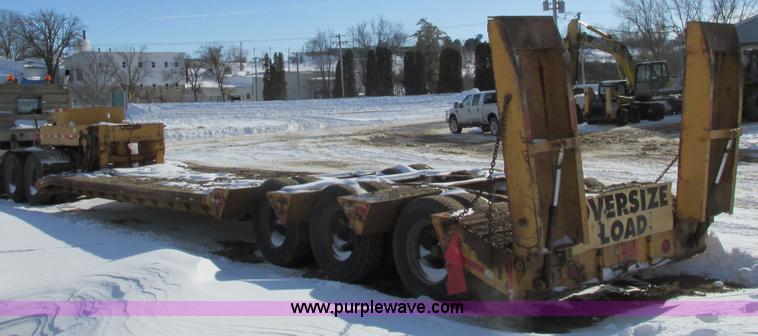 image for item I3799 1972 shop built low boy trailer