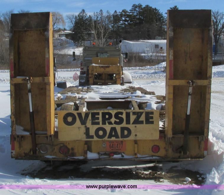 image for item I3799 1972 shop built low boy trailer