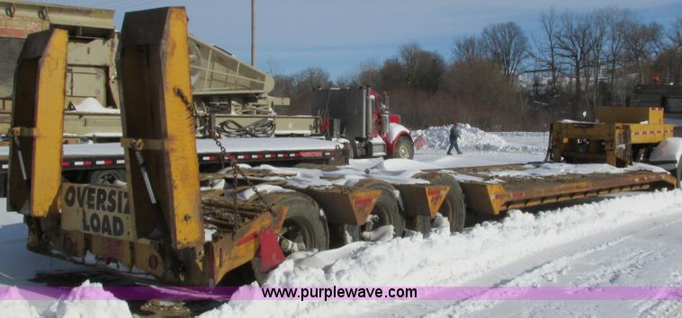 image for item I3799 1972 shop built low boy trailer