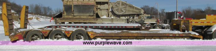 image for item I3799 1972 shop built low boy trailer