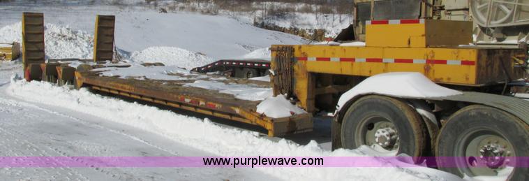 image for item I3799 1972 shop built low boy trailer