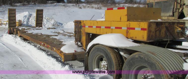 image for item I3799 1972 shop built low boy trailer
