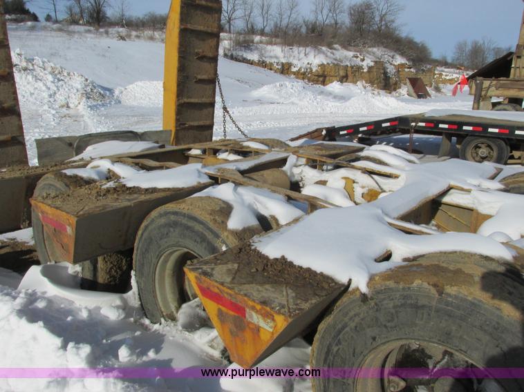 image for item I3799 1972 shop built low boy trailer