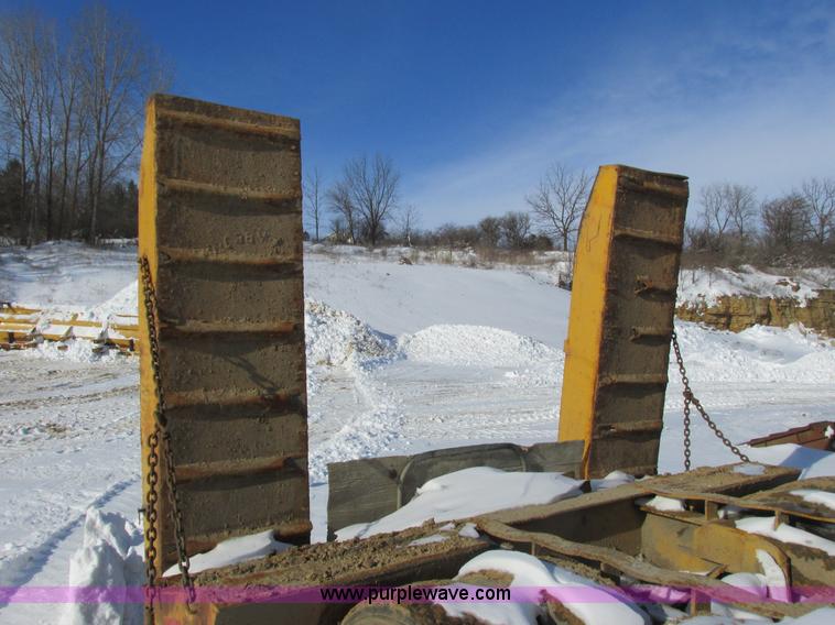 image for item I3799 1972 shop built low boy trailer