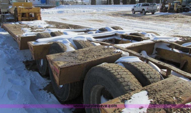 image for item I3799 1972 shop built low boy trailer